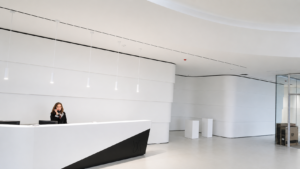 Proyecto: recepción para Sesderma en Solid Surface